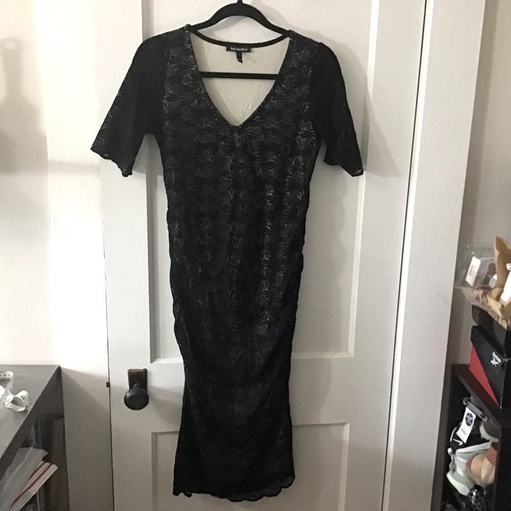 Isabella Oliver Maternity Black Lace Dress 6